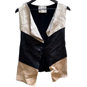 Ilia lightweight leather vest perfect for festivals